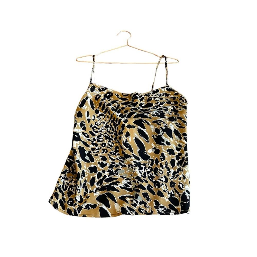 Topshop leopard dressy tank size 6 new with tag